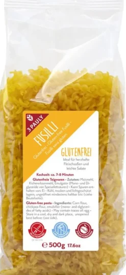 3PAULY Nudeln|Nudeln^3-Pauly - Glutenfreie Spiralen 500g