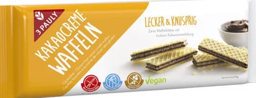 3PAULY Knabbergebäck|Glutenfreie Lebensmittel^3-Pauly - Kakao Creme Waffeln 125g