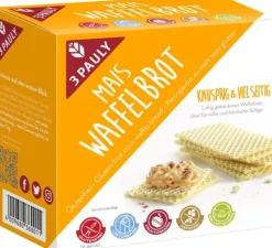 3PAULY Knabbergebäck|Glutenfreie Lebensmittel^3-Pauly - Mais Waffelbrot 100g