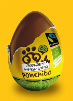 Baum Soc. Coop. Schokolade|Glutenfreie Lebensmittel^Ponchito - Bio und Fairtrade Überraschungs Ei 20g