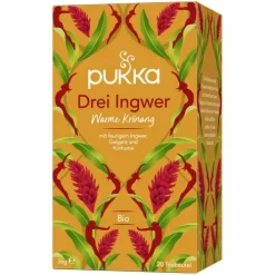 Pukka Herbs 8 Kräutertee^Pukka Drei Ingwer Tee bio, 20 Beutel
