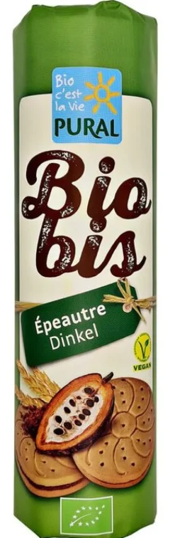 Kinder PURAL Knabbergebäck|Kids & Schule^- Biobis Doppelkeks Dinkel Schoko bio, 300g