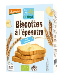 PURAL Backwaren & -Mischungen^- Dinkel Butterzwieback, demeter 200g