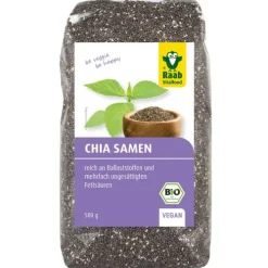 Raab Vitalfood Glutenfreie Lebensmittel^- Bio Chia Samen 500g