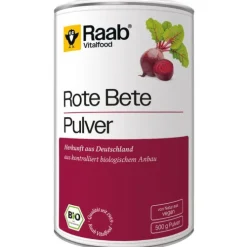Raab Vitalfood Smoothie-Pulver|Glutenfreie Lebensmittel^- BIO Rote Bete Pulver, 500g