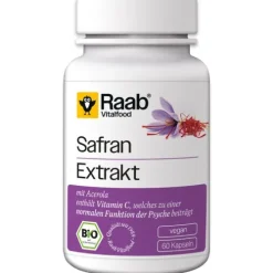 Raab Vitalfood Vitamine Und Mineralien^- BIO Safran 60 Kapseln à 500 mg