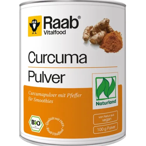 Raab Vitalfood Gewürze Und Kräuter|Glutenfreie Lebensmittel^- Curcuma-Pulver bio 100g