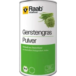 Raab Vitalfood Smoothie-Pulver|Glutenfreie Lebensmittel^- Gerstengras Pulver, bio, 140g