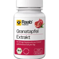 Raab Vitalfood Vitamine Und Mineralien^- Granatapfel Extrakt bio 80 Kps.