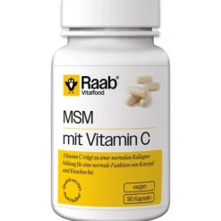 Raab Vitalfood Immunsystem|Vitamine Und Mineralien^- MSM mit Vitamin C, 90 Kaps.