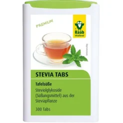Raab Vitalfood Stevia|Glutenfreie Lebensmittel^- Stevia Tabs, 300 St.