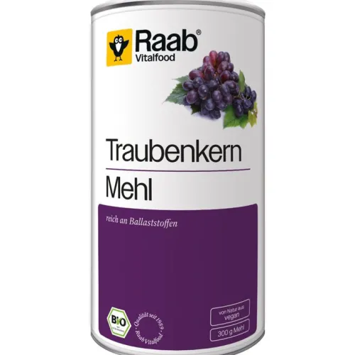 Raab Vitalfood Mehle|Glutenfreie Lebensmittel^- Traubenkernmehl, bio, 300g