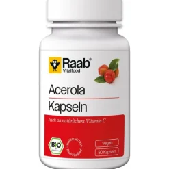 Raab Vitalfood Vitamine Und Mineralien^- Bio Acerola Kapseln 80 Stück