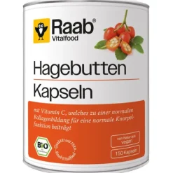 Raab Vitalfood Vitamine Und Mineralien^- Hagebuttenkapseln, bio 150 Kaps
