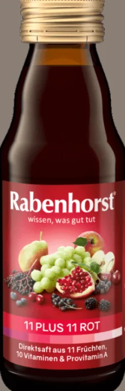 RABENHORST Fruchtsäfte|Glutenfreie Lebensmittel^- 11 PLUS 11 rot Mini 125 ml