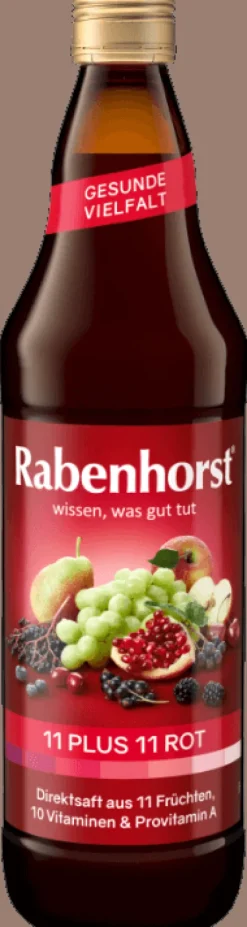 RABENHORST Fruchtsäfte|Glutenfreie Lebensmittel^- 11 Plus 11 rot 700ml