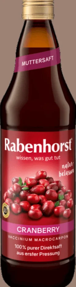 Haus Rabenhorst O. Lauffs GmbH & Co. KG Fruchtsäfte|Glutenfreie Lebensmittel^Rabenhorst - Cranberry Muttersaft 700ml