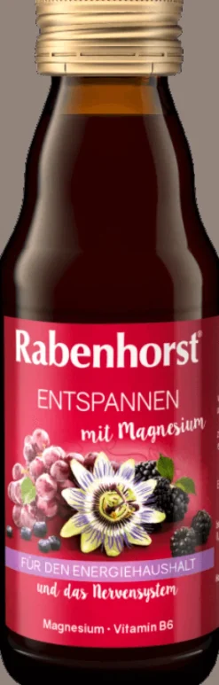 RABENHORST Fruchtsäfte|Glutenfreie Lebensmittel^- Entspannen mit Magnesium Mini 125 ml