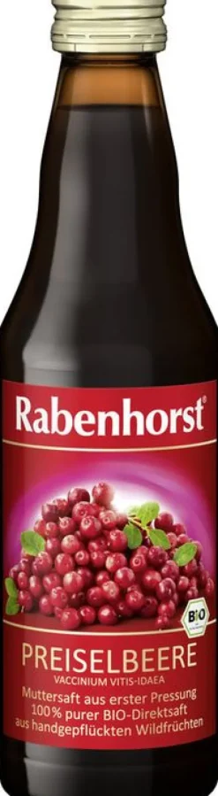 RABENHORST Fruchtsäfte|Glutenfreie Lebensmittel^- Preiselbeer Muttersaft bio 330 ml