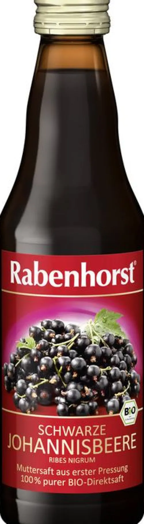 Haus Rabenhorst O. Lauffs GmbH & Co. KG Fruchtsäfte|Glutenfreie Lebensmittel^Rabenhorst - schwarzer Johannisbeer Muttersaft bio 330ml