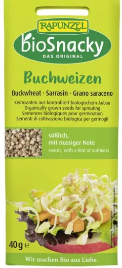 RAPUNZEL Gewürze Und Kräuter|Glutenfreie Lebensmittel^- Buchweizen geschält bioSnacky - 40 g