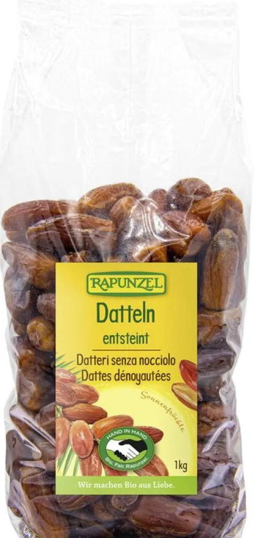 RAPUNZEL Trockenfrüchte|Glutenfreie Lebensmittel^- Datteln Deglet Nour, entsteint, HIH, 1kg