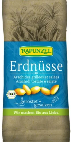 RAPUNZEL Nüsse^- Erdnüsse geröstet, gesalzen, 75g