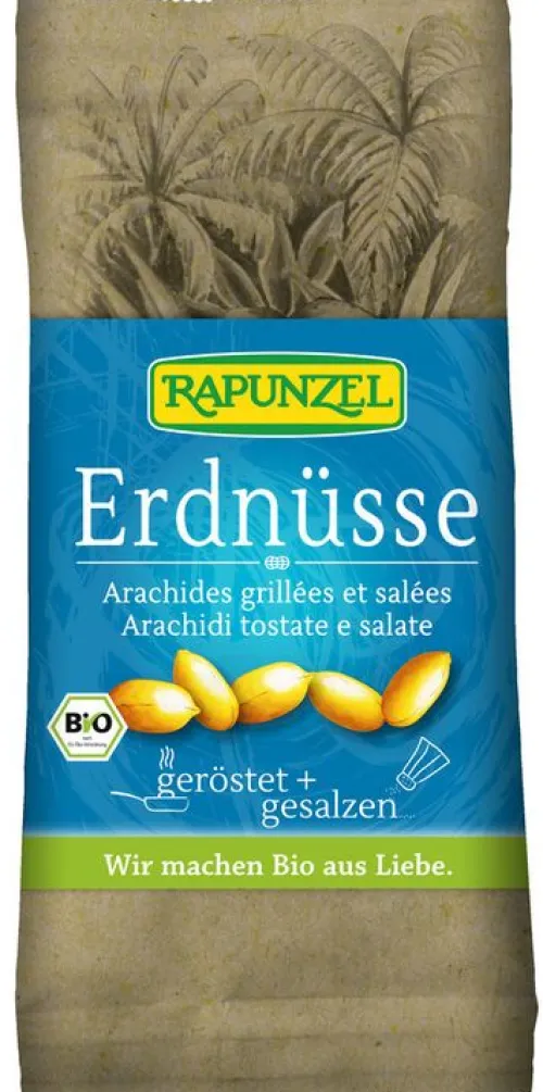 RAPUNZEL Nüsse^- Erdnüsse geröstet, gesalzen, 75g