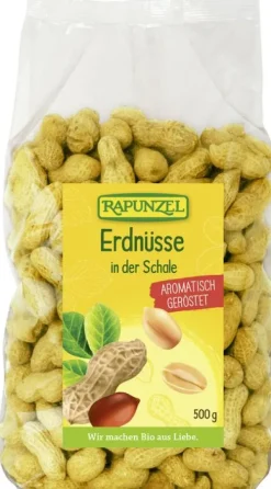 RAPUNZEL Nüsse|Hülsenfrüchte^- Erdnüsse in der Schale geröstet, 500g