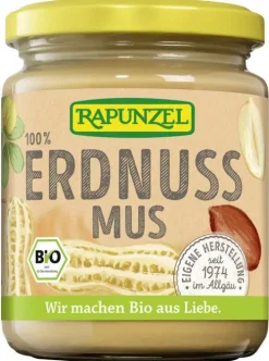 RAPUNZEL Vegane Brotaufstriche|Glutenfreie Lebensmittel^- Erdnussmus fein 250g