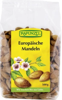RAPUNZEL Nüsse|Glutenfreie Lebensmittel^- Europäische Mandeln, 500g