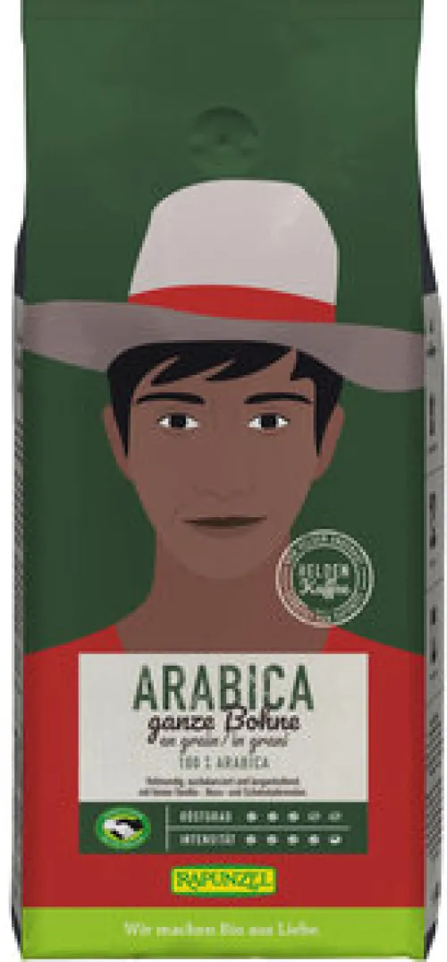 RAPUNZEL Kaffee|Kaffee^- Heldenkaffee Arabica, ganze Bohnen, bio 1000g