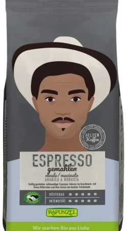RAPUNZEL Kaffee|Kaffee^- Heldenkaffee Espresso, gemahlen HIH 250g