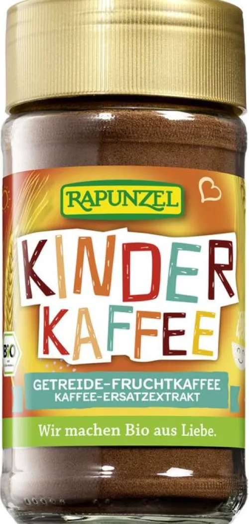RAPUNZEL Kaffee|Kaffee^- Kinderkaffee Instant Getreide-Fruchtkaffee, 80g