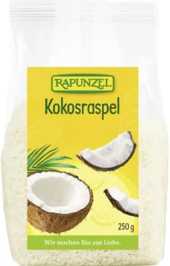 RAPUNZEL Backzutaten|Glutenfreie Lebensmittel^- Kokosraspel, 250g