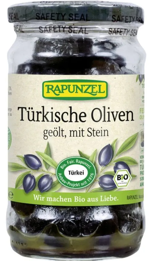 RAPUNZEL Oliven^- Oliven schwarz, mit Stein geölt, Projekt, 185g