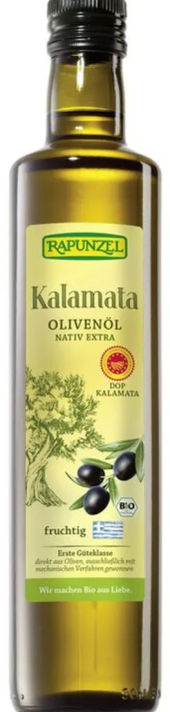 RAPUNZEL Fette & Öle|Glutenfreie Lebensmittel^- Olivenöl Kalamata DOP, nativ extra, 500ml
