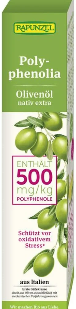 RAPUNZEL Fette & Öle|Glutenfreie Lebensmittel^- Olivenöl Polyphenolia nativ extra bio 250 ml
