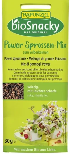 RAPUNZEL Glutenfreie Lebensmittel^- Power Sprossen-Mix bioSnacky, 30g