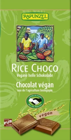 RAPUNZEL Schokolade|Glutenfreie Lebensmittel^- Rice Choco vegane helle Schokolade bio 100g