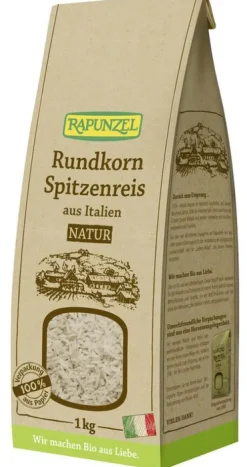 RAPUNZEL Reis^- Rundkorn Spitzenreis Natur / Vollkorn, 1kg