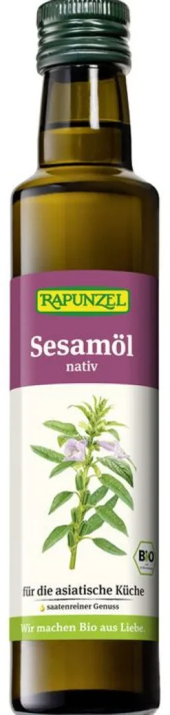 RAPUNZEL Fette & Öle|Glutenfreie Lebensmittel^- Sesamöl nativ, 250ml