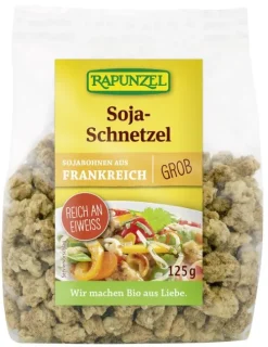 RAPUNZEL Vegetarischer Fleischersatz|Glutenfreie Lebensmittel^- Soja-Schnetzel grob, 125g