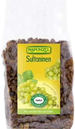RAPUNZEL Trockenfrüchte|Glutenfreie Lebensmittel^- Sultaninen, bio 500g