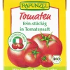 RAPUNZEL Saucen Und Dressing^- Tomaten fein-stückig in Tomatensaft im Tetra Pak, 390g