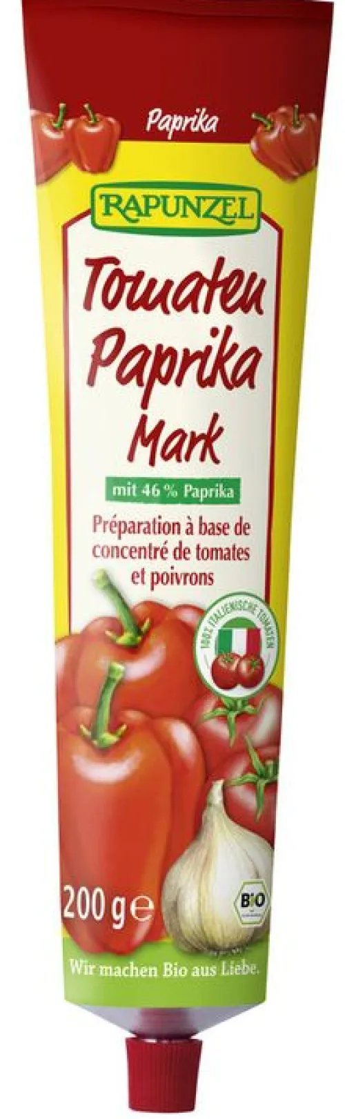 RAPUNZEL Saucen Und Dressing|Glutenfreie Lebensmittel^- Tomaten Paprika Mark in der Tube, 200g