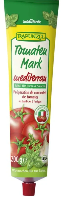 RAPUNZEL Glutenfreie Lebensmittel^- Tomatenmark Mediterran in der Tube, 200g