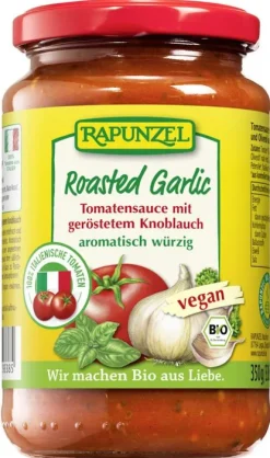 RAPUNZEL Saucen Und Dressing|Glutenfreie Lebensmittel^- Tomatensauce Roasted Garlic, 330ml