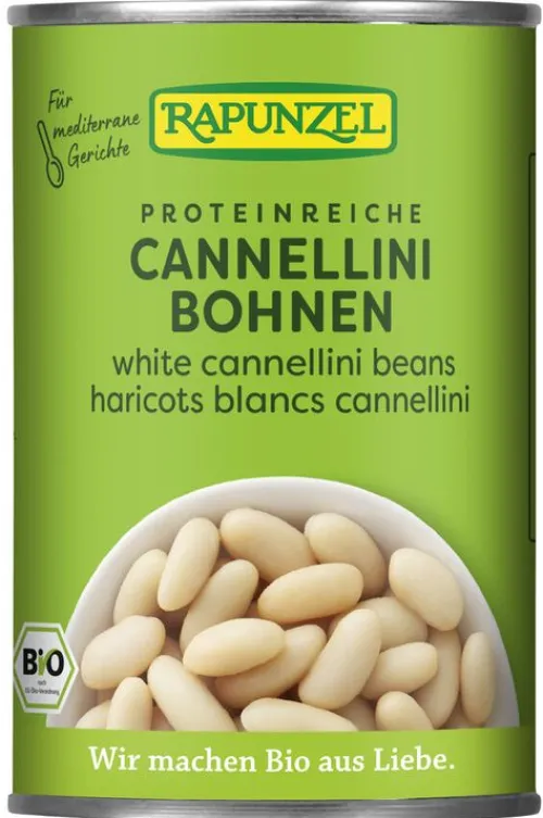 RAPUNZEL Glutenfreie Lebensmittel^- Weiße Cannellini Bohnen in der Dose, bio, 400g