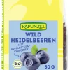 RAPUNZEL Trockenfrüchte|Glutenfreie Lebensmittel^- Wildheidelbeeren, 50g
